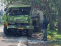 Truck Tangki CPO Remuk Cium Pantat Truck Di Depannya Saat Konvoi Di Sergai