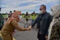 Kunjungan Strategis Daerah ke Sejumlah Kabupaten, Gubernur dan Ketua TP PKK Sumut Disambut Pj Bupati Tapteng