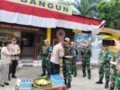 Peringatan HUT Bhayangkara Ke-77, Personil TNI Rindam I BB Beri Kejutan ke Polsek Bangun